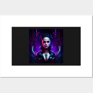 Wednesday Addams Cyberpunk Posters and Art